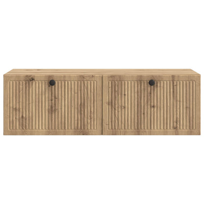 Wandbeugel TV-kast Artisanaal eiken 98 x 41 x 30 cm