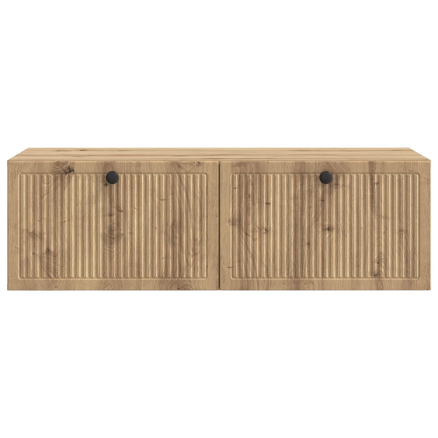 Wandbeugel TV-kast Artisanaal eiken 98 x 41 x 30 cm