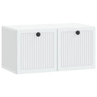 tv-kast 59,5x31x30 cm wit bewerkt hout wandmontage