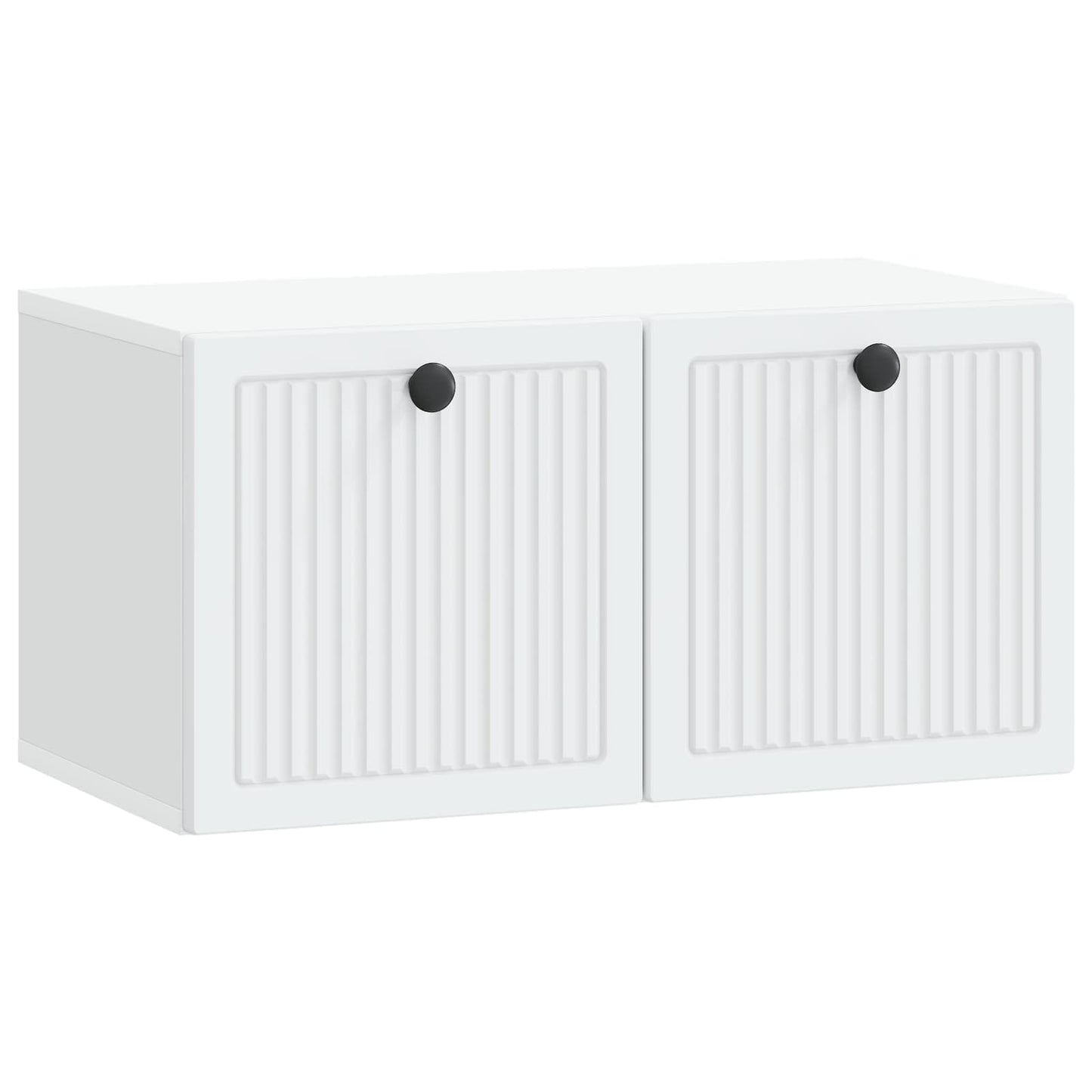 Wandbeugel TV-kast Wit 59,5 x 31 x 30 cm Bewerkt hout