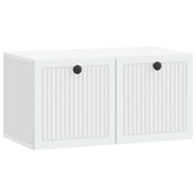 tv-kast 59,5x31x30 cm wit bewerkt hout wandmontage
