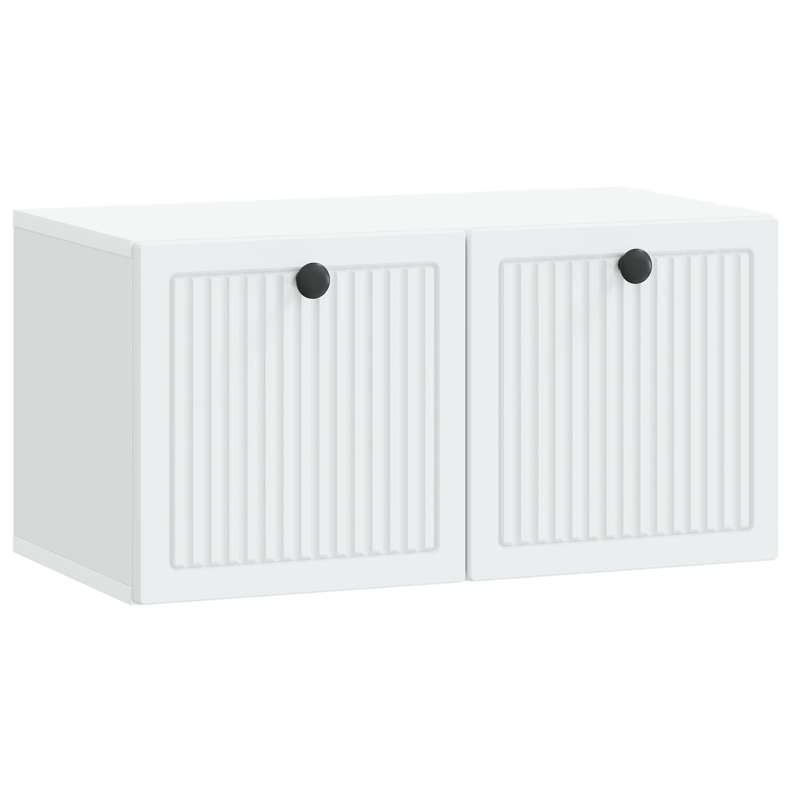 Wandbeugel TV-kast Wit 59,5 x 31 x 30 cm Bewerkt hout