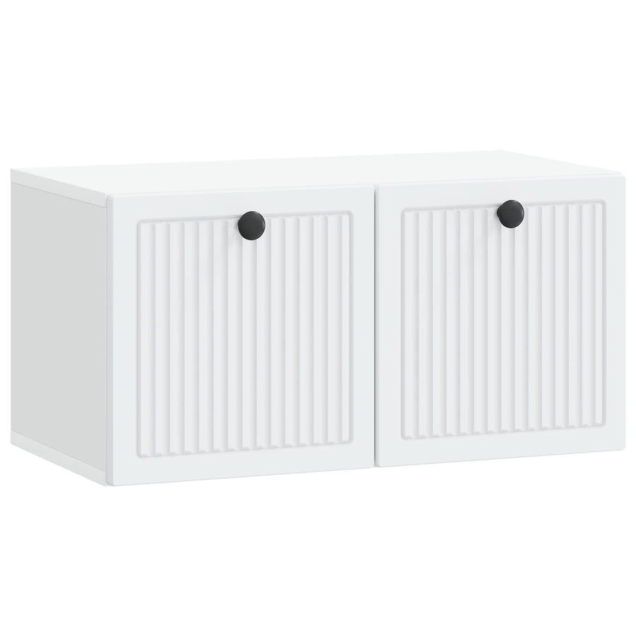 Wandbeugel TV-kast Wit 59,5 x 31 x 30 cm Bewerkt hout