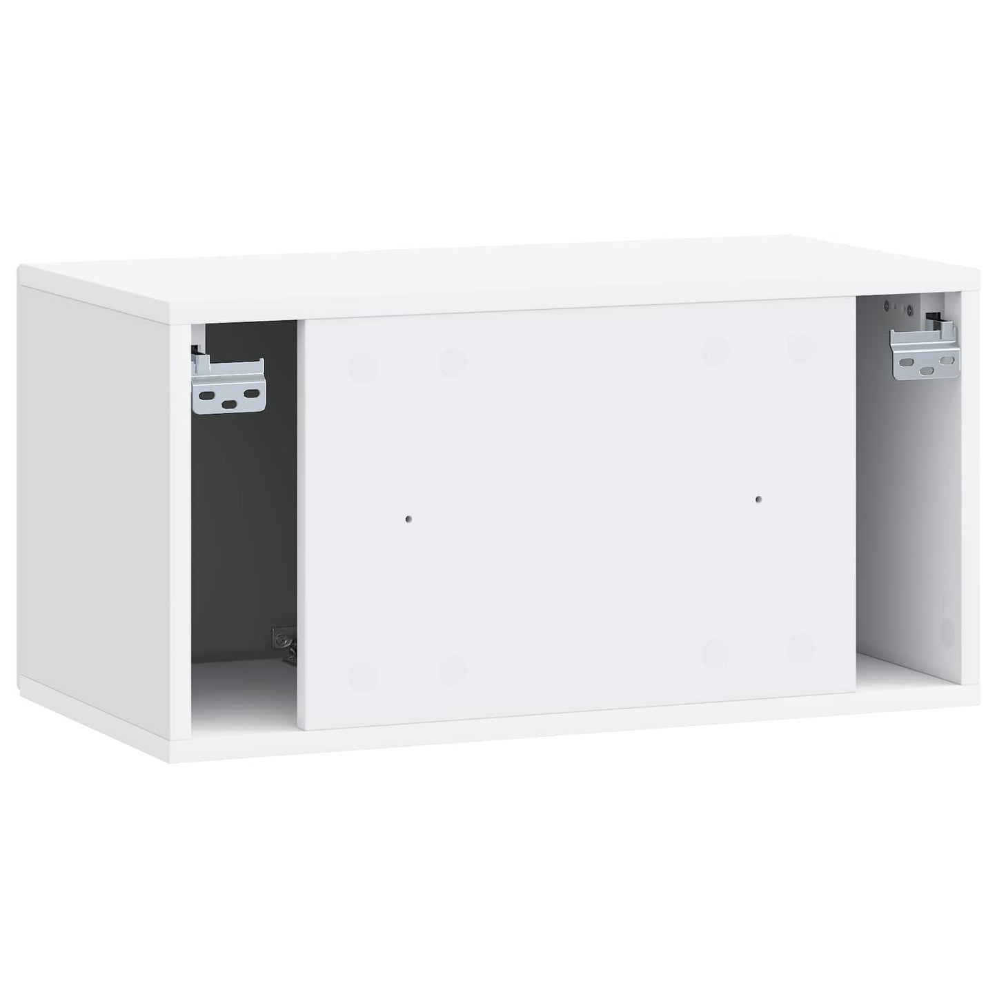 Wandbeugel TV-kast Wit 59,5 x 31 x 30 cm Bewerkt hout