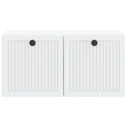 Wandbeugel TV-kast Wit 59,5 x 31 x 30 cm Bewerkt hout