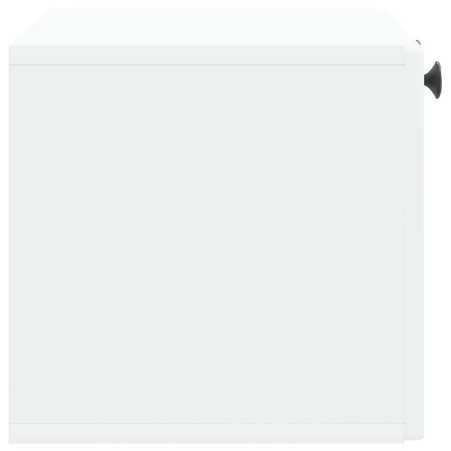 Wandbeugel TV-kast Wit 59,5 x 31 x 30 cm Bewerkt hout