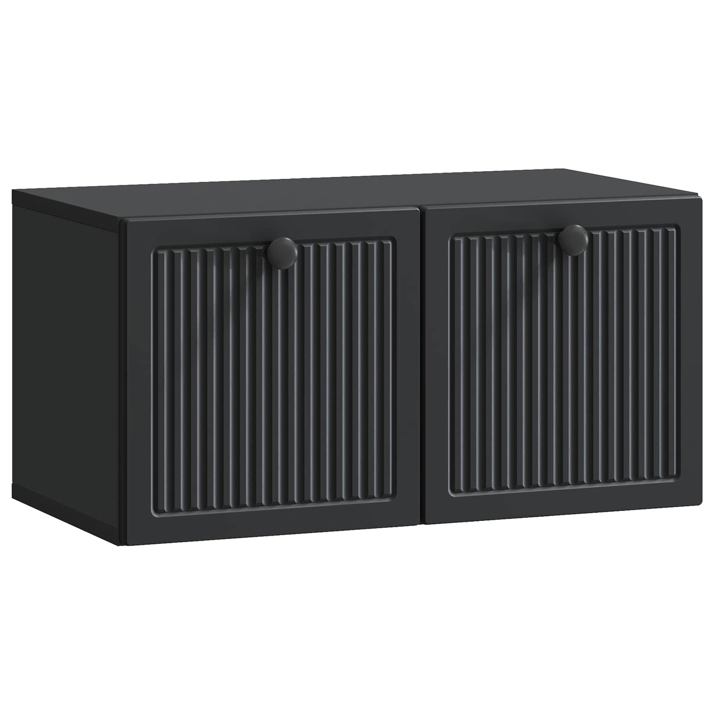 Wandbeugel TV-kast Zwart 59,5 x 31 x 30 cm Bewerkt hout