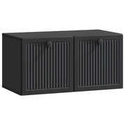 Wandkast TV 59,5x31x30 cm bewerkt hout zwart