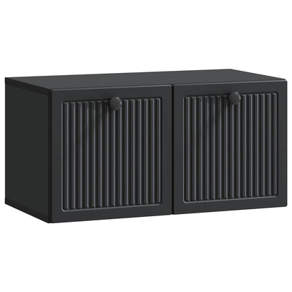Wandbeugel TV-kast Zwart 59,5 x 31 x 30 cm Bewerkt hout
