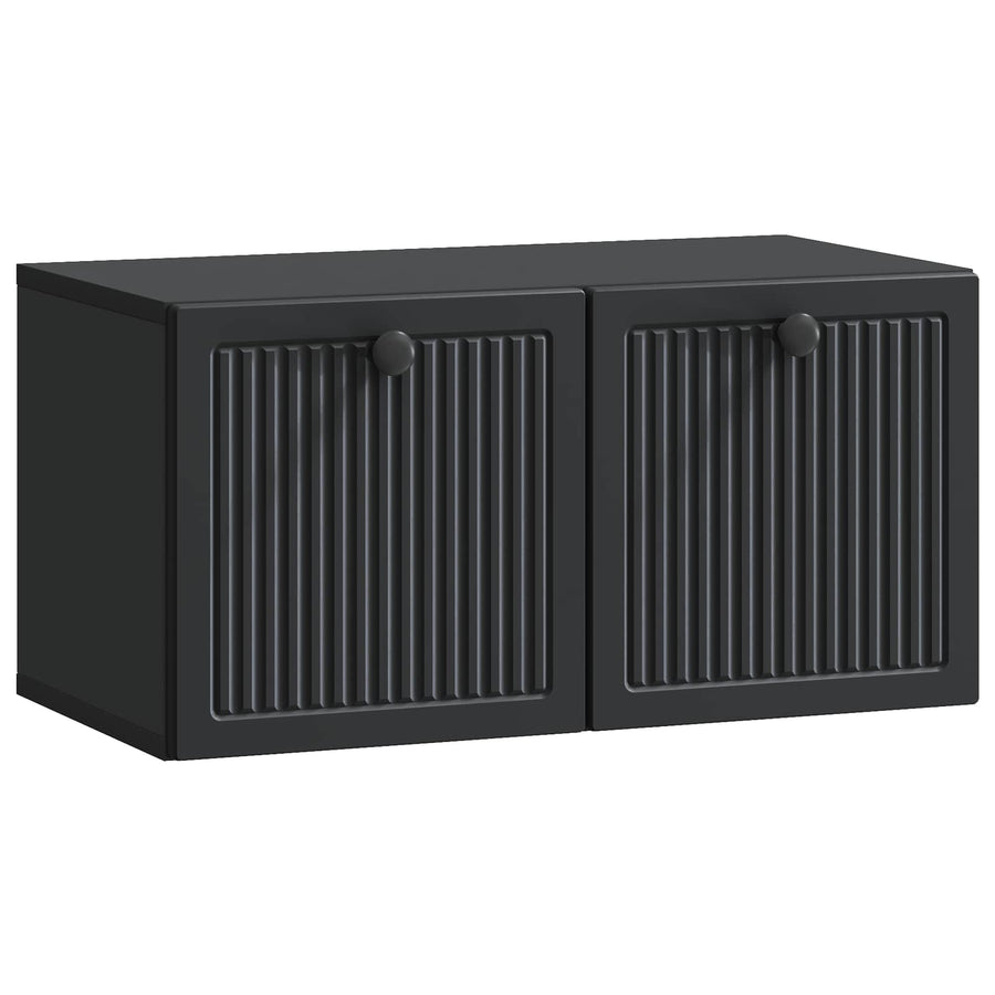Wandbeugel TV-kast Zwart 59,5 x 31 x 30 cm Bewerkt hout