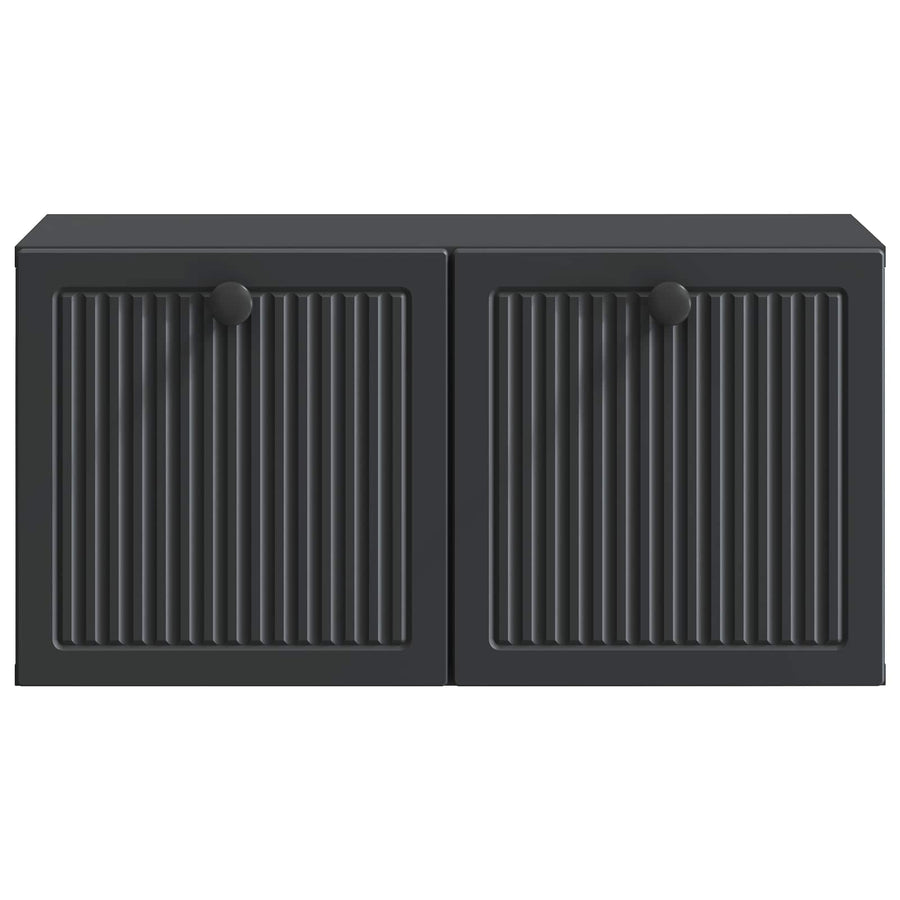 Wandbeugel TV-kast Zwart 59,5 x 31 x 30 cm Bewerkt hout