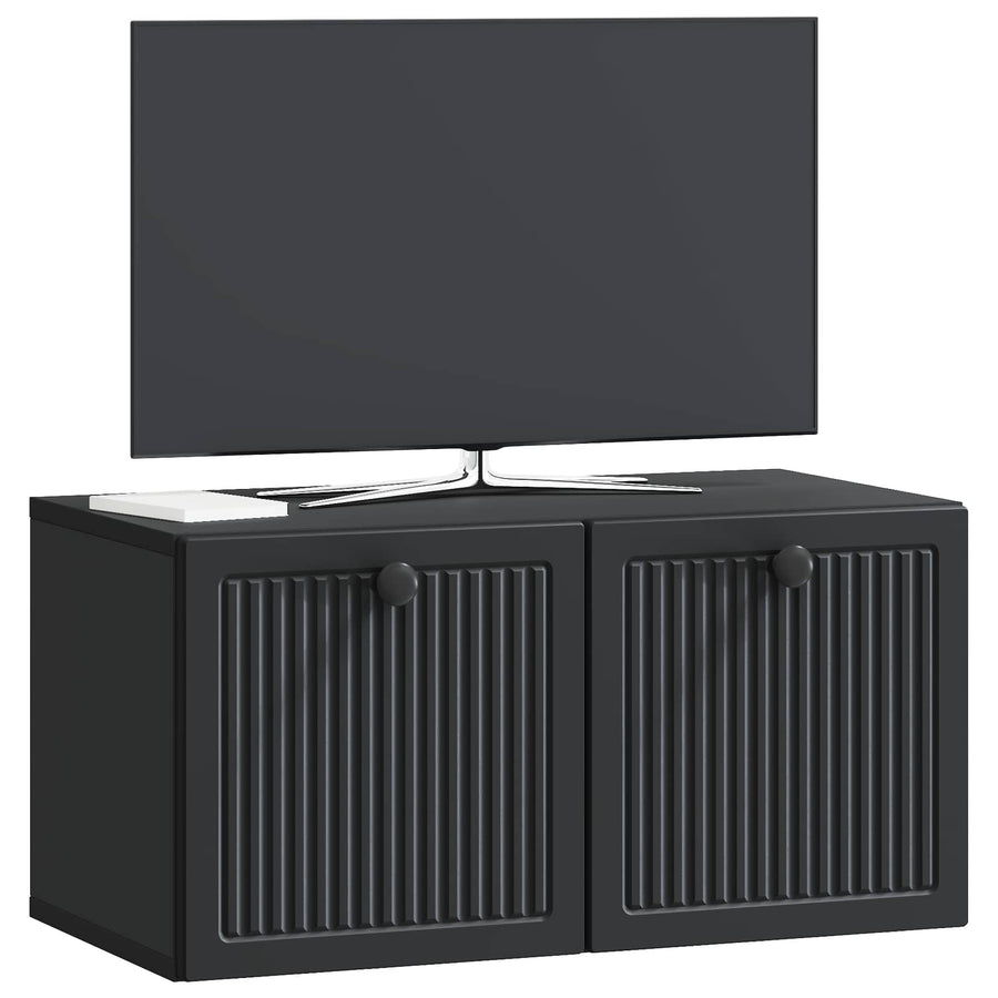 Wandbeugel TV-kast Zwart 59,5 x 31 x 30 cm Bewerkt hout