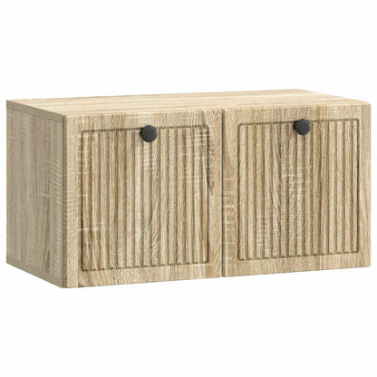 Wandbeugel TV-kast Sonoma Eiken 59,5 x 31 x 30 cm Bewerkt hout