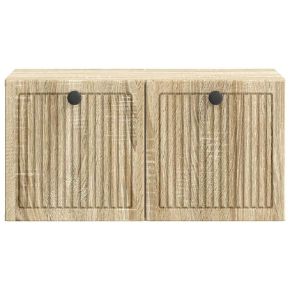 Wandbeugel TV-kast Sonoma Eiken 59,5 x 31 x 30 cm Bewerkt hout