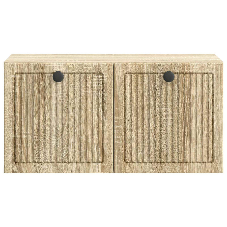 Wandbeugel TV-kast Sonoma Eiken 59,5 x 31 x 30 cm Bewerkt hout