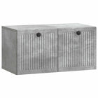 Wandkast TV 59,5x31x30 cm bewerkt hout betongrijs