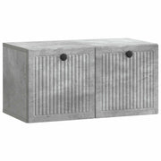 Wandkast TV 59,5x31x30 cm bewerkt hout betongrijs