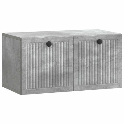 Wandbeugel TV-kast Betongrijs 59,5 x 31 x 30 cm Bewerkt hout