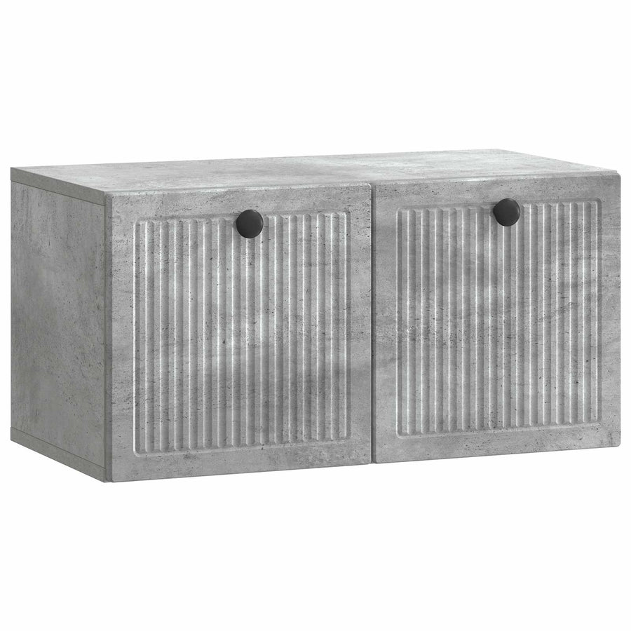 Wandbeugel TV-kast Betongrijs 59,5 x 31 x 30 cm Bewerkt hout