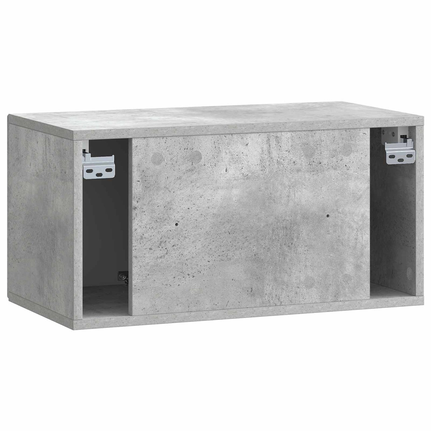 Wandbeugel TV-kast Betongrijs 59,5 x 31 x 30 cm Bewerkt hout