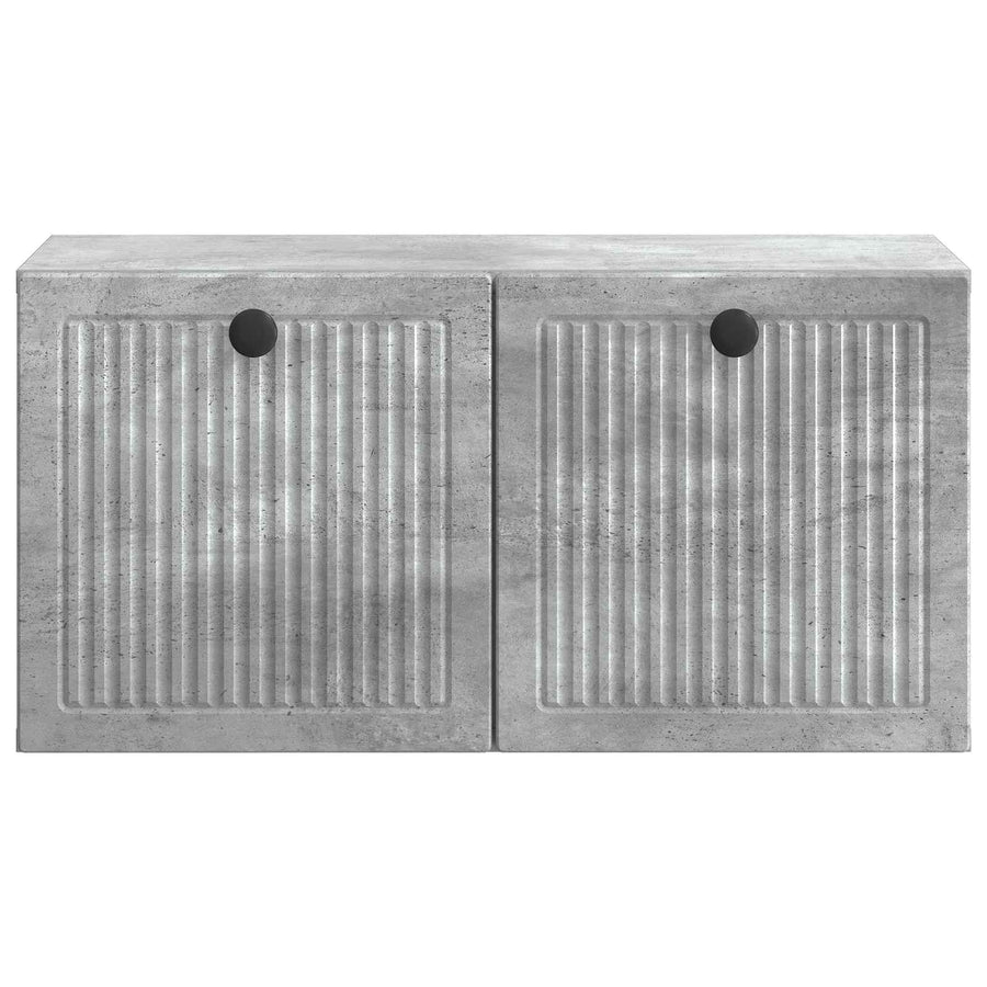 Wandbeugel TV-kast Betongrijs 59,5 x 31 x 30 cm Bewerkt hout