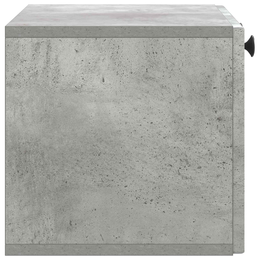Wandbeugel TV-kast Betongrijs 59,5 x 31 x 30 cm Bewerkt hout