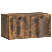 Tv-meubel 59,5x31x30 cm bewerkt hout gerookt eiken