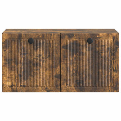 Wandbeugel TV-kast Gerookt eiken 59,5 x 31 x 30 cm Bewerkt hout
