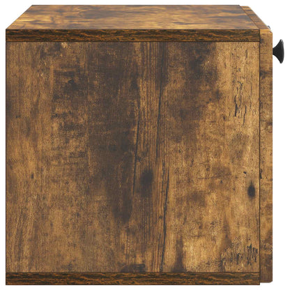 Wandbeugel TV-kast Gerookt eiken 59,5 x 31 x 30 cm Bewerkt hout