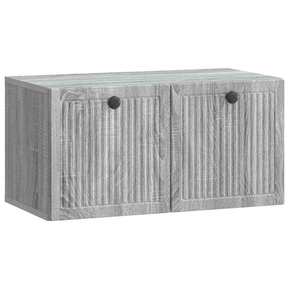 Wandbeugel TV-kast Grijs sonoma 59,5 x 31 x 30 cm Bewerkt hout
