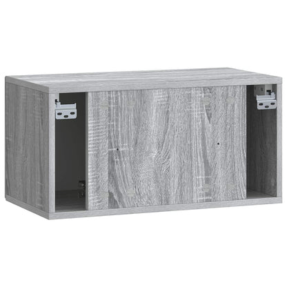 Wandbeugel TV-kast Grijs sonoma 59,5 x 31 x 30 cm Bewerkt hout