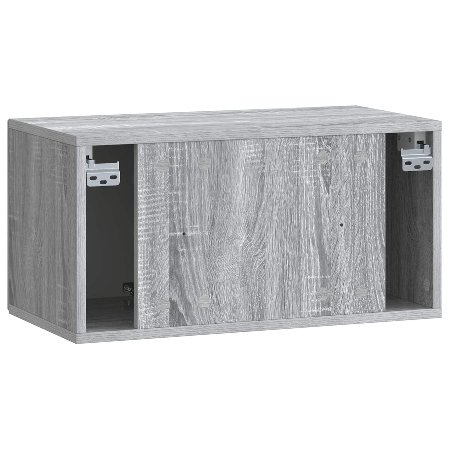 Wandbeugel TV-kast Grijs sonoma 59,5 x 31 x 30 cm Bewerkt hout