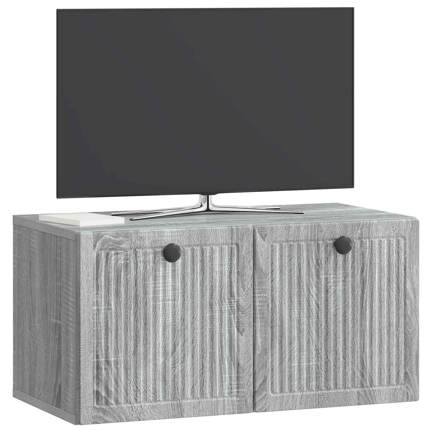 Wandbeugel TV-kast Grijs sonoma 59,5 x 31 x 30 cm Bewerkt hout