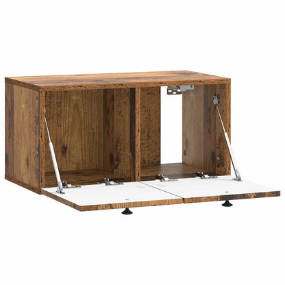 Wandbeugel TV-kast Oud hout 59,5 x 31 x 30 cm Bewerkt hout
