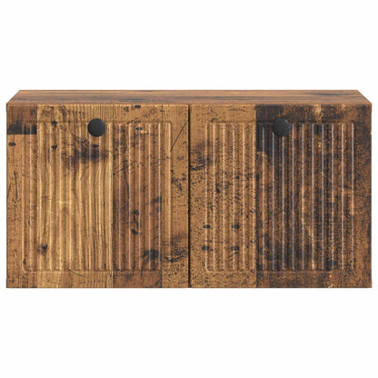 Wandbeugel TV-kast Oud hout 59,5 x 31 x 30 cm Bewerkt hout