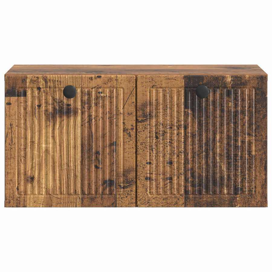 Wandbeugel TV-kast Oud hout 59,5 x 31 x 30 cm Bewerkt hout