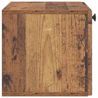 Wandbeugel TV-kast Oud hout 59,5 x 31 x 30 cm Bewerkt hout