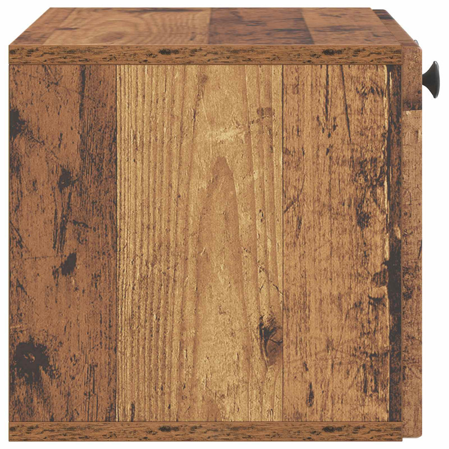 Wandbeugel TV-kast Oud hout 59,5 x 31 x 30 cm Bewerkt hout