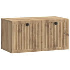 Wall bracket TV cabinet Artisanal oak 59.5 x 31 x 30 cm