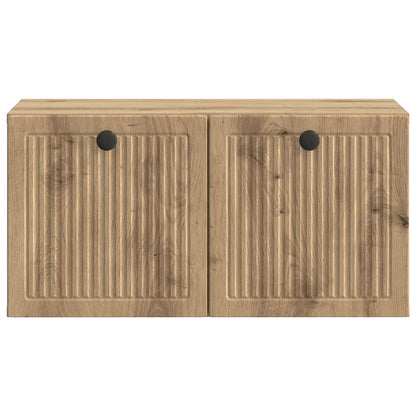 Wandbeugel TV-kast Artisanaal eiken 59,5 x 31 x 30 cm