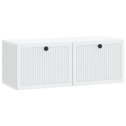 Wandbeugel TV-kast Wit 78,5 x 31 x 30 cm Bewerkt hout