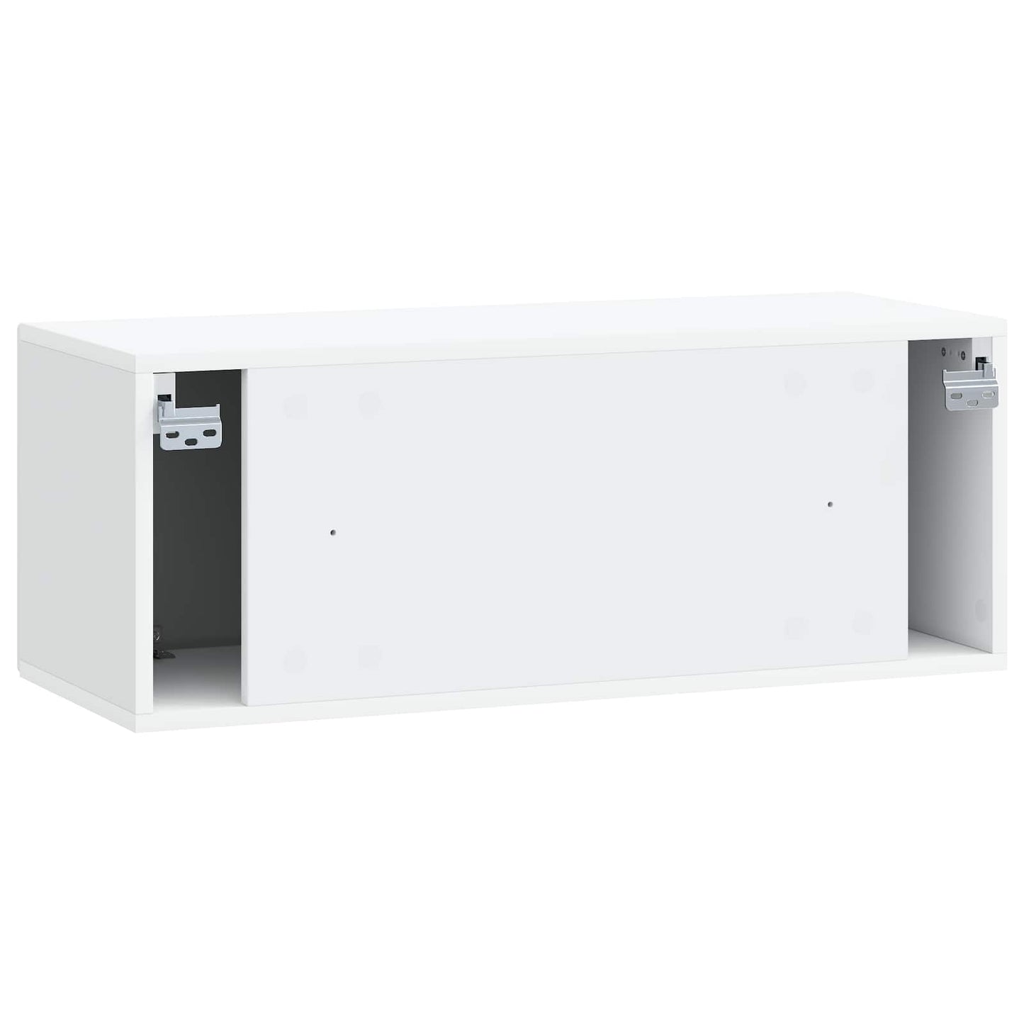 Wandbeugel TV-kast Wit 78,5 x 31 x 30 cm Bewerkt hout