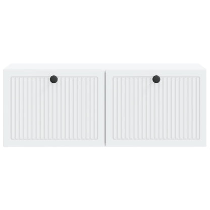 Wandbeugel TV-kast Wit 78,5 x 31 x 30 cm Bewerkt hout