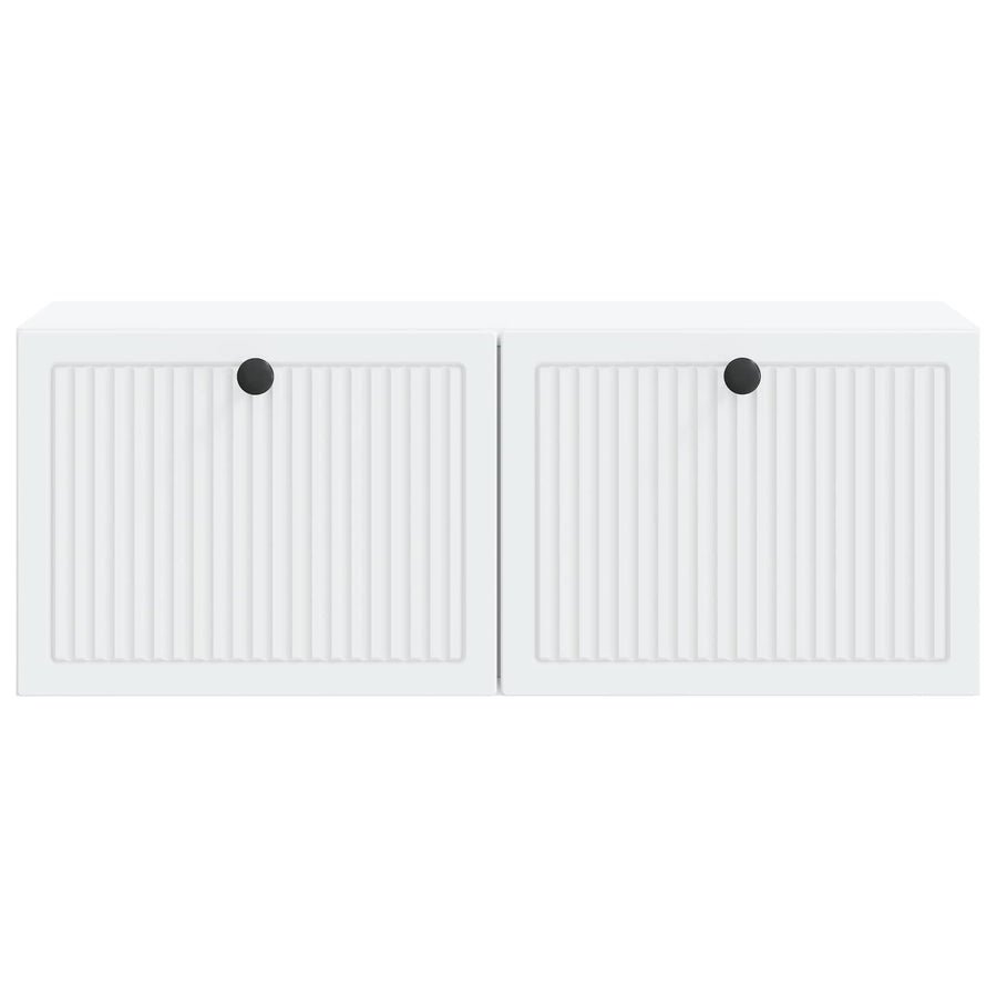 Wandbeugel TV-kast Wit 78,5 x 31 x 30 cm Bewerkt hout