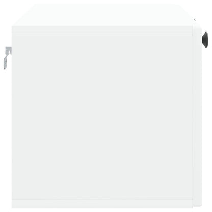 Wandbeugel TV-kast Wit 78,5 x 31 x 30 cm Bewerkt hout