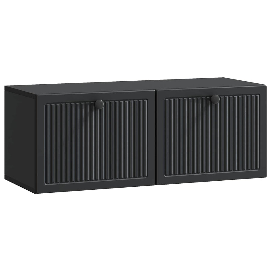 Wandbeugel TV-kast Zwart 78,5 x 31 x 30 cm Bewerkt hout