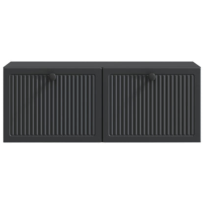 Wandbeugel TV-kast Zwart 78,5 x 31 x 30 cm Bewerkt hout