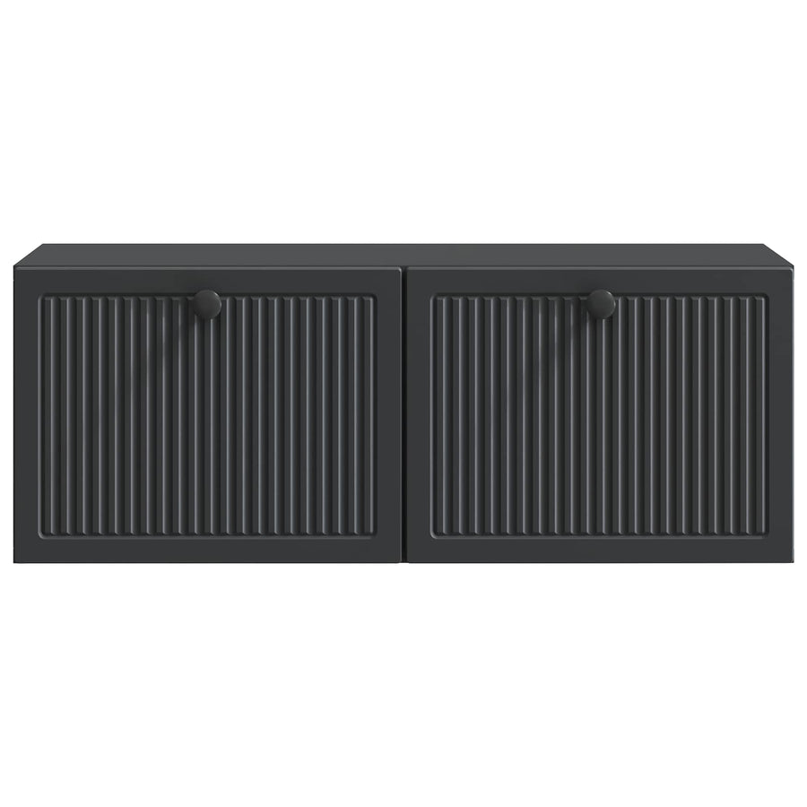 Wandbeugel TV-kast Zwart 78,5 x 31 x 30 cm Bewerkt hout
