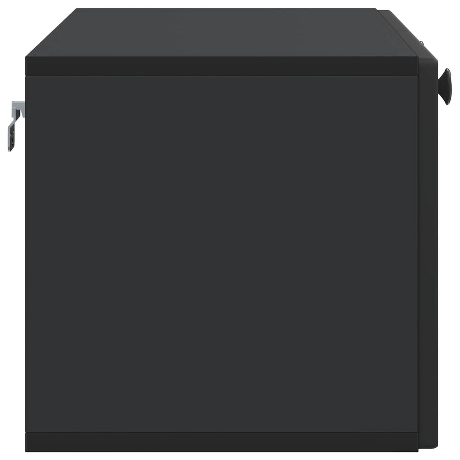 Wandbeugel TV-kast Zwart 78,5 x 31 x 30 cm Bewerkt hout
