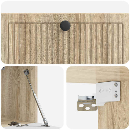 Wandbeugel TV-kast Sonoma Eiken 78,5 x 31 x 30 cm Bewerkt hout